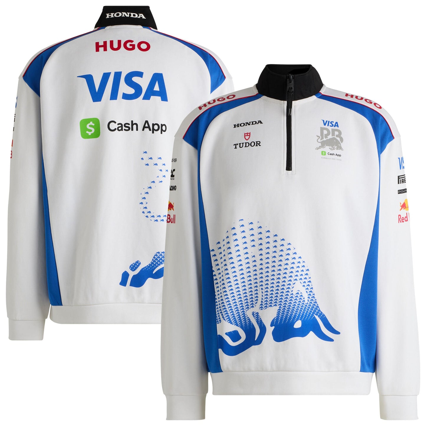 VCARB Hugo 2025 Team 1/2 Zip Sweater - White #150262