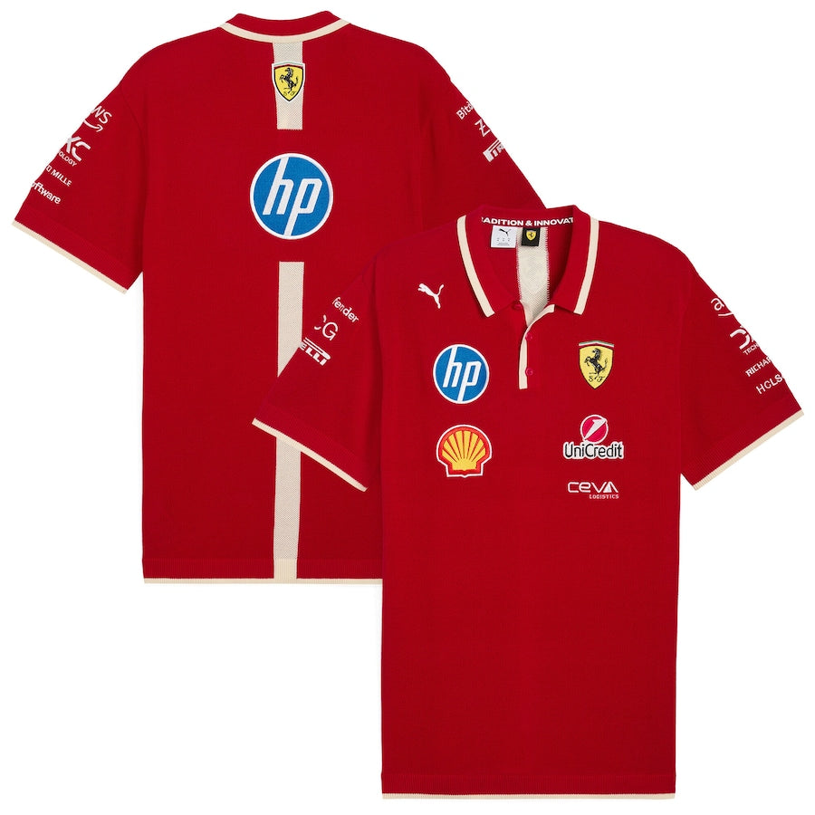 Scuderia Ferrari PUMA Team Special Edition China GP Knitted Polo - Red #659918