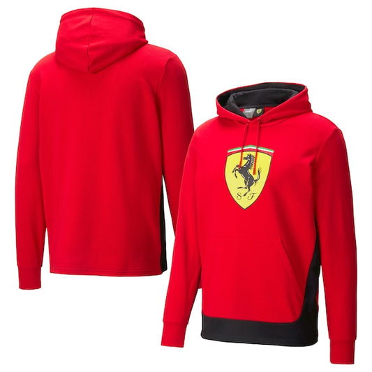 Scuderia Ferrari Puma Shield Hooded Sweat - Red #910537