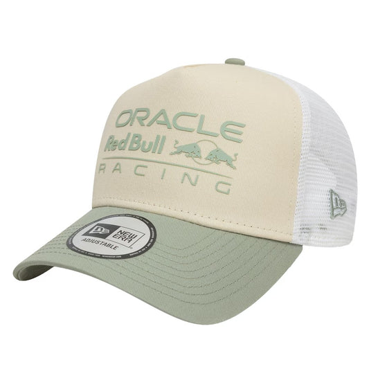 Red Bull Racing New Era Contrast E-Frame Trucker - Light Cream/Green #424994