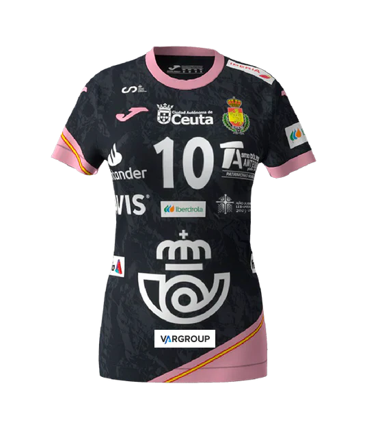 Joma Spain Women's Handball Shirt Black 2024/2025 - HandballPROShop #902213