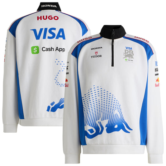 VCARB Hugo 2025 Team 1/2 Zip Sweater - White #150262