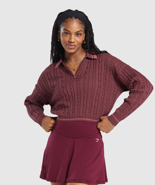 Rest Day Cable Knit Pullover #550120